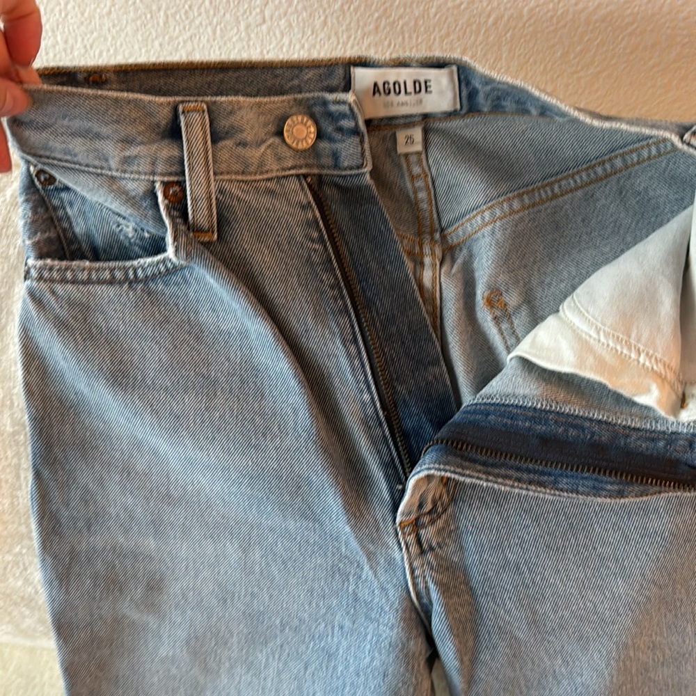 AGOLDE Pinch Waist High Rise Kick in Riptide - Picture 8 of 8